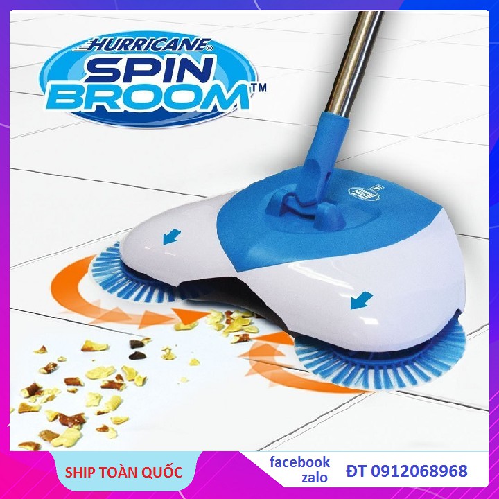 Chổi Quét Nhà Hút Bụi Thông Minh 360 Độ Đa Năng Spin Broom