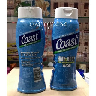 Sữa Tắm Gội Coast Classic Scent Dành Cho Nam 532ml - USA (hàng chuẩn chất lượng)