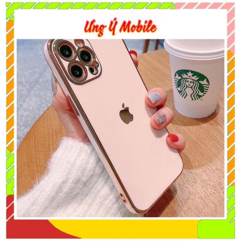 Ốp lưng iphone logo táo viền vuông 6/6plus/6s/6splus/7/7plus/8/8plus/x/xr/xs/11/12/pro/max/plus/promax - UYM2 C2-4