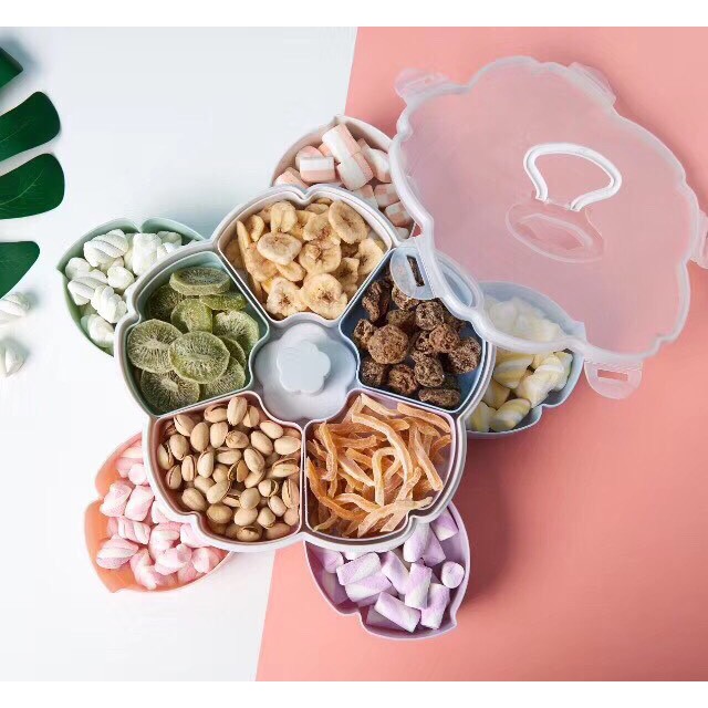 [HOT HIT NĂM CANH TÝ] Hộp mứt tết hai tầng mẫu mới, trang nhã, tiện lợi không thể thiếu tết này