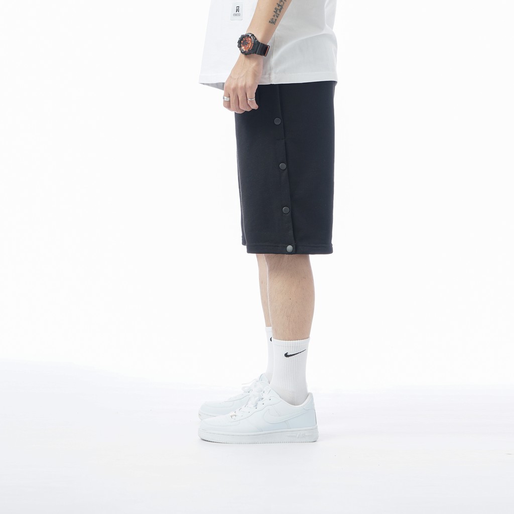 Quần Short Đùi Cúc Dọc unisex N7 thể thao basic nam nữ ống rộng Hàn Quốc Ulzzang