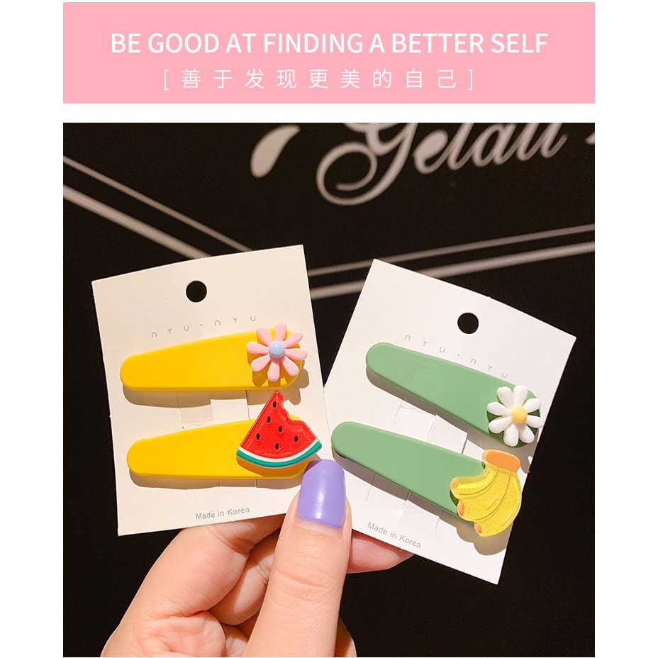 Kẹp Tóc Hình Trái Cây Xinh Xắn Cho Bé Gái