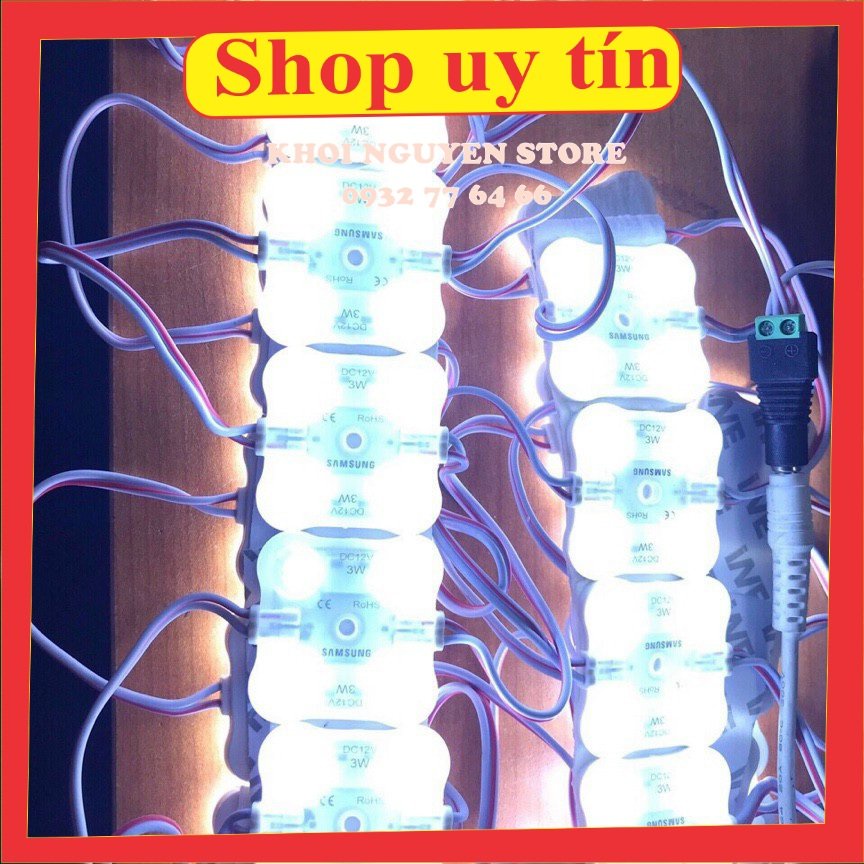 Led Modul 4 bóng Samsung - 1 dây 20 cụm 4 mắt led 12v