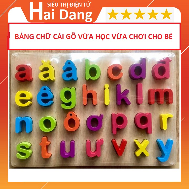 Bảng Chữ Cái Nổi Tiếng Việt 20x30cm Vừa Học Vừa Chơi Cho Bế