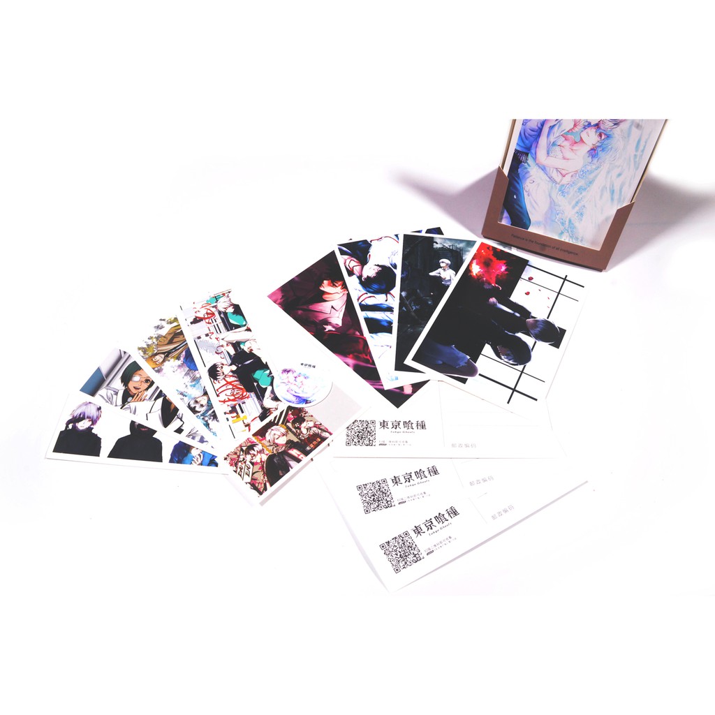 [Thanh Lý Bán Lỗ] Hộp 22 tấm ảnh, postcard, bưu thiếp anime 14.5x9.5 cm - Tokyo Ghoul [PKA] [KS22]