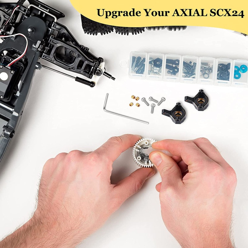 1 Cặp Cốc Lái Bằng Đồng Thau Cho Xe Hơi Điều Khiển Từ Xa 1 / 24 Axial SCX24 90081