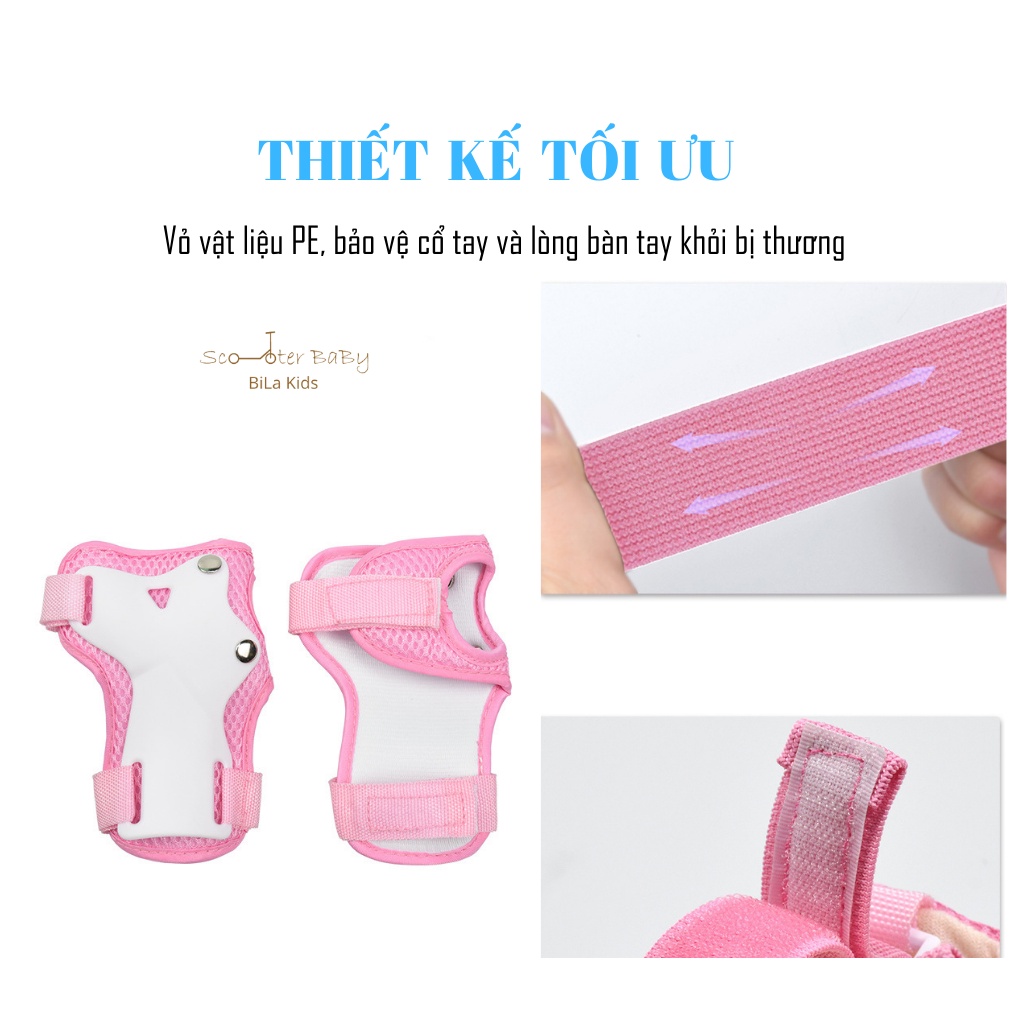 Bộ bảo hộ tay chân Cho Bé An Toàn Khi Đạp Xe, Chòi Chân, Thăng Bằng,Trượt Patin - Scoot And Ride