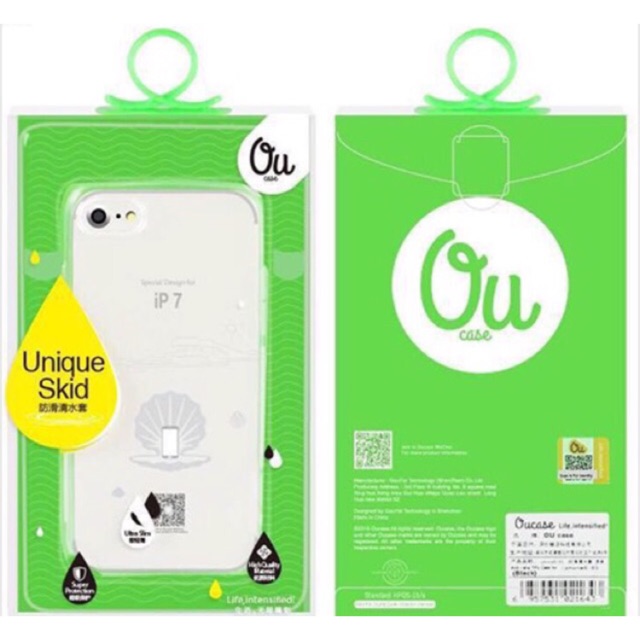 Ốp IPHONE 7 8 FE chính hãng OU Case (Silicon VU trong suốt)