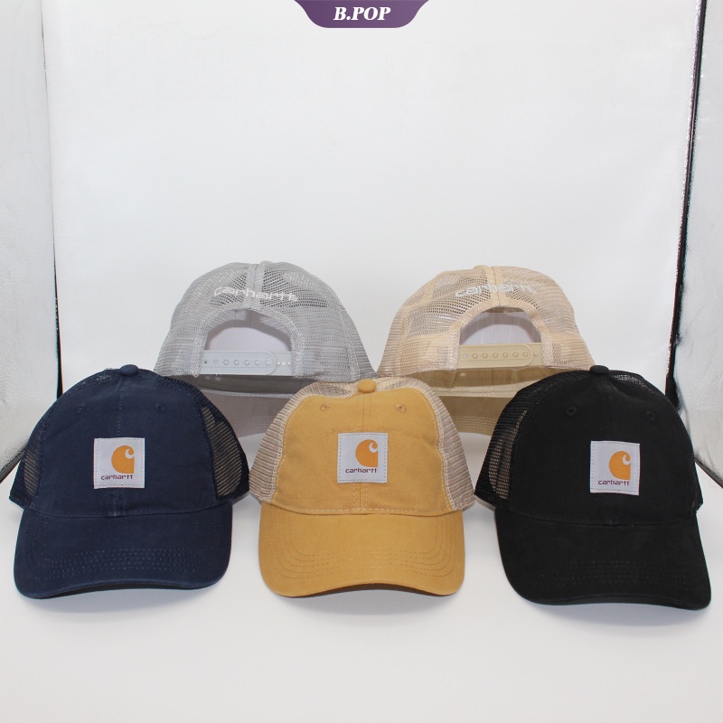CARHARTT Nón Lưỡi Trai Phối Lưới Thời Trang Mùa Hè Cho Học Sinh