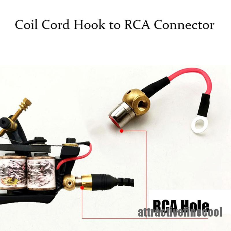 Mới Đầu Nối RCA Cho Máy Xăm Màu Đỏ