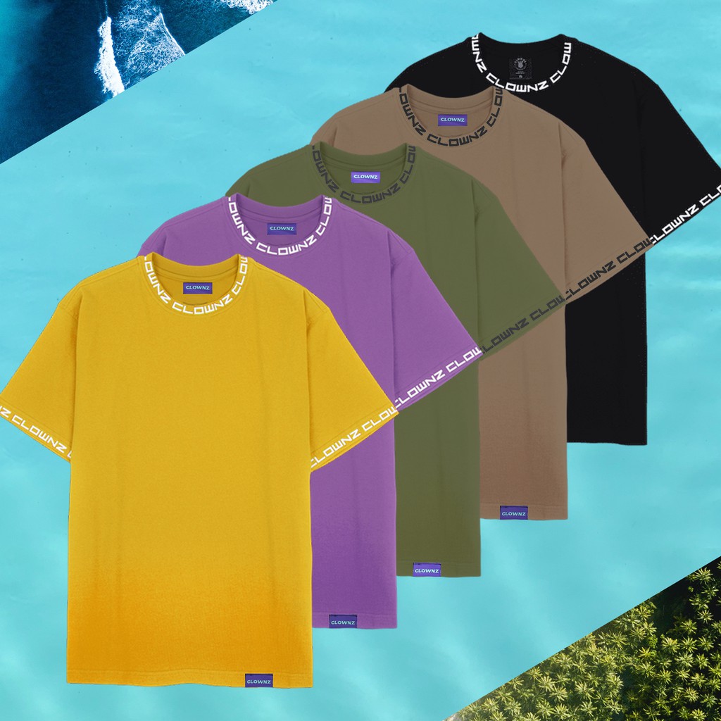 Áo thun tay lỡ local brand unisex Clownz Basic T-shirt Ver 3 phông trơn nhiều màu, form rộng, chất cotton | BigBuy360 - bigbuy360.vn