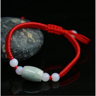Emerald red rope bracelet 06