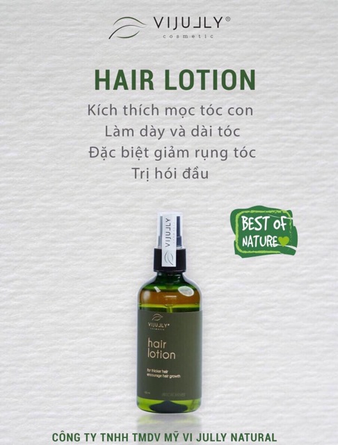 XỊT DƯỠNG TINH DẦU BƯỞI VIJULLY NGUYÊN CHẤT 100% (Tặng kẹp tóc) | BigBuy360 - bigbuy360.vn