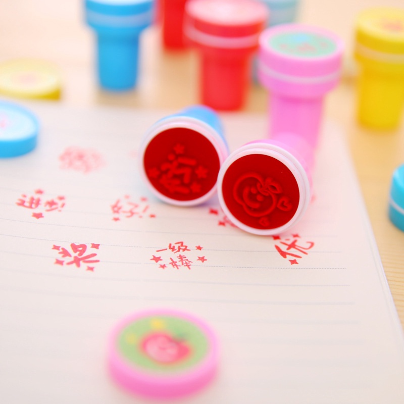 Bộ Con Dấu In Hình Biểu Cảm Khuôn Mặt Sáng Tạo Giáo Dục Cho Mẹ Và Bé