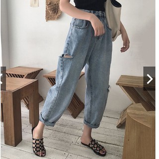 Quần jean baggy rách_q8806