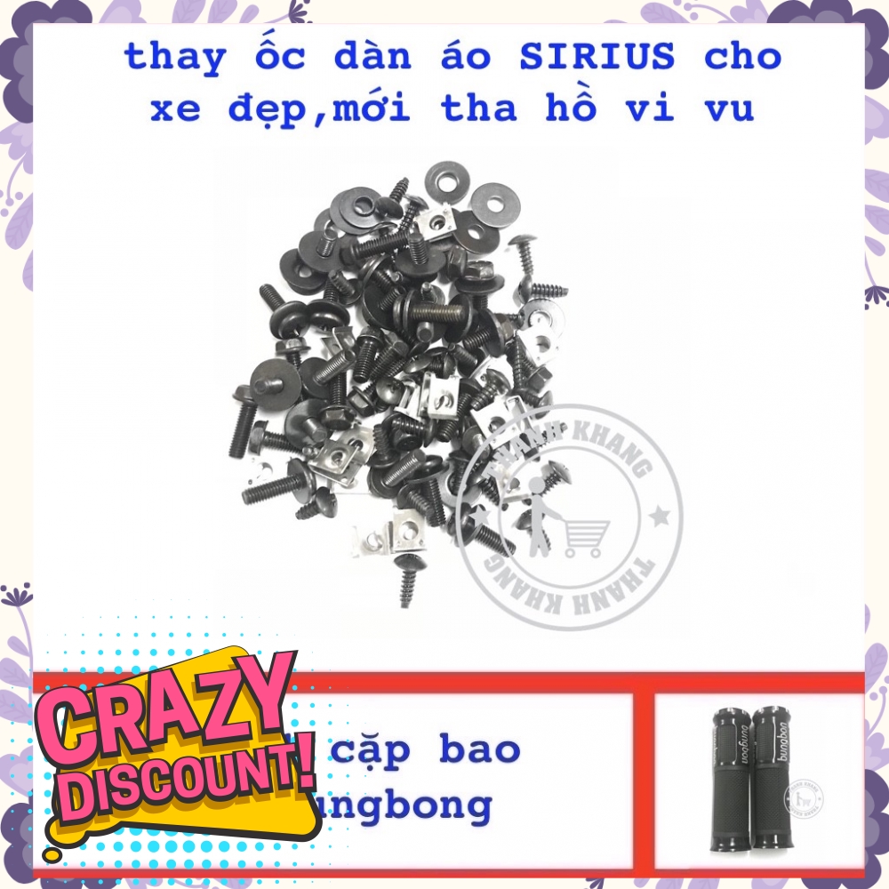 Ốc dàn áo Sirius Thanh Khang tặng bao tay bungbon màu đen 006000547  006000514