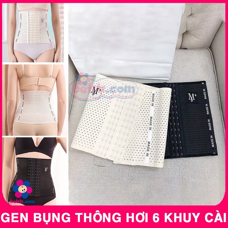 Đai Nịt Bụng Thông Hơi Cài Khuy 6 Nấc Cài - Gen Nịt Bụng Chống Cuộn - BTT00685