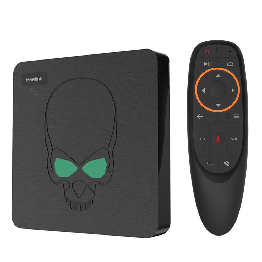 Android TV Box Beelink GT-King Chíp S922X 2.2GHz Android 9.0 RAM DDR4 4G Bộ nhớ 64GB WiFi 6 với chuột bay