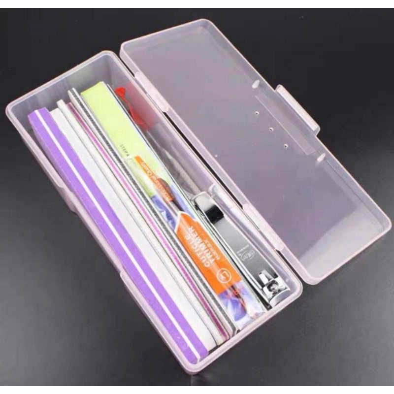 Hộp nhựa đựng cọ.đựng đồ nail,mi,makeup,tóc - Phụ kiện đồ nail Mineo
