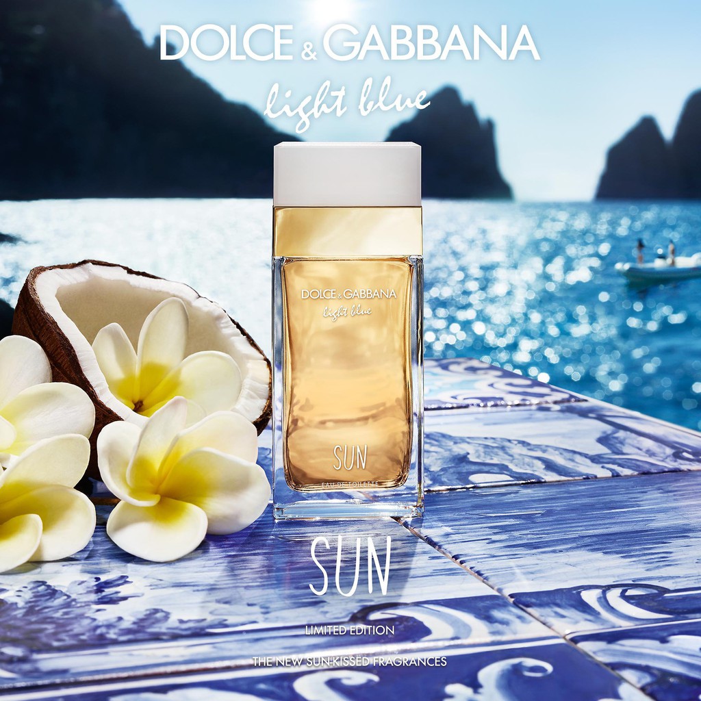 Nước hoa Dolce & Gabbana Light Blue Sun for Woman cho nữ, hương tươi mát mùa hè