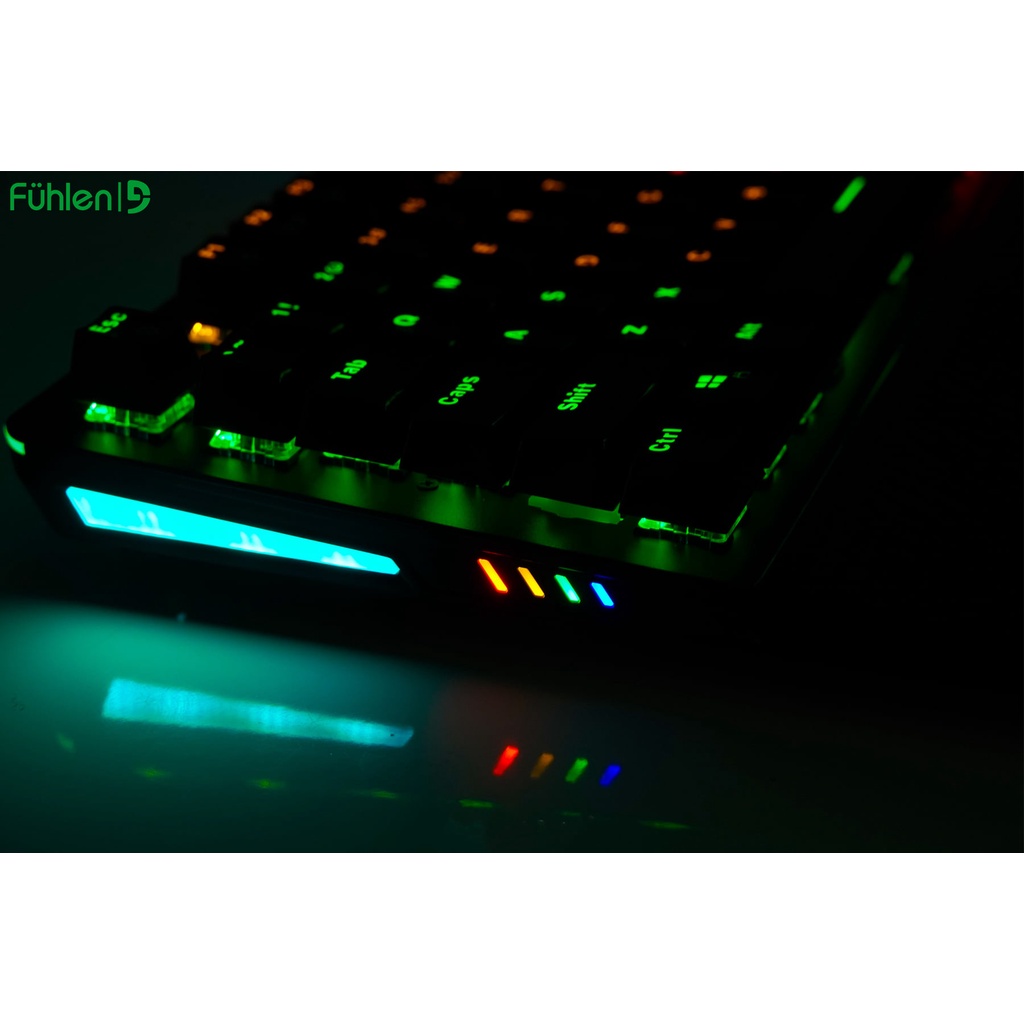 Bàn phím cơ gaming, bàn phím chơi game Led RGB đổi màu FUHLEN Subverter