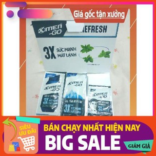 [Click Mua Ngay] Sale sốc 30 gói dầu gội, sữa tắm, sữa rửa mặt xmen go refresh hương bạc hà