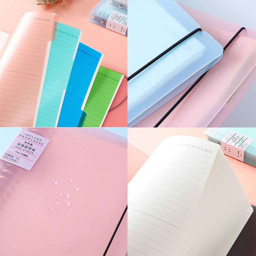 Set 60 Tờ Giấy A5 B5 Trong Suốt Nhiều Màu Thay Thế Cho Sổ Tay