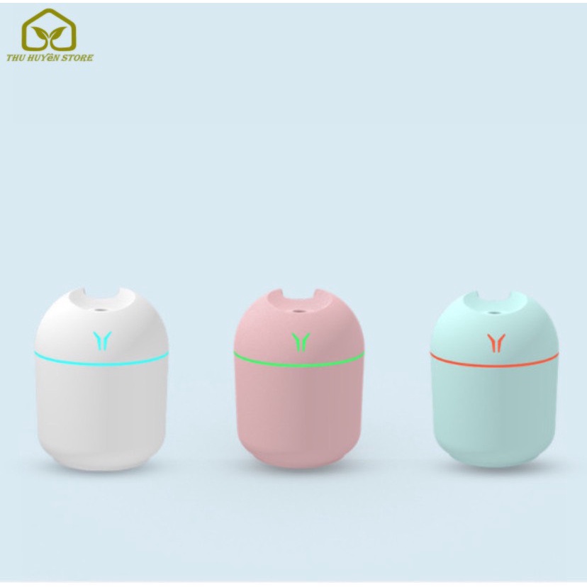 ❄️ DEAL SỐC ❄️ Máy Tạo Độ Ẩm Phun Sương , Máy Khuếch Tán Tinh Dầu Mini 220ml Có Chế Độ Tự Ngắt Đuổi Muỗi