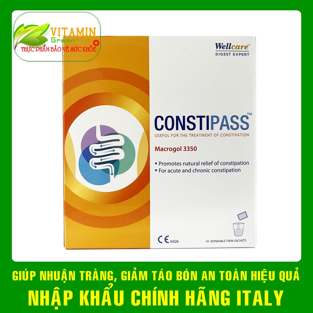 CONSTIPASS giúp nhuận tràng, chống táo bón cho bé từ 2 tuổi và người lớn an toàn, hiệu quả | Nhập khẩu chính hãng Italy