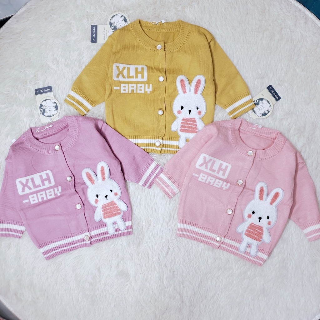 137 Áo len sơ sinh cài giữa hàng quảng châu loại đẹp cho bé (5-11kg)