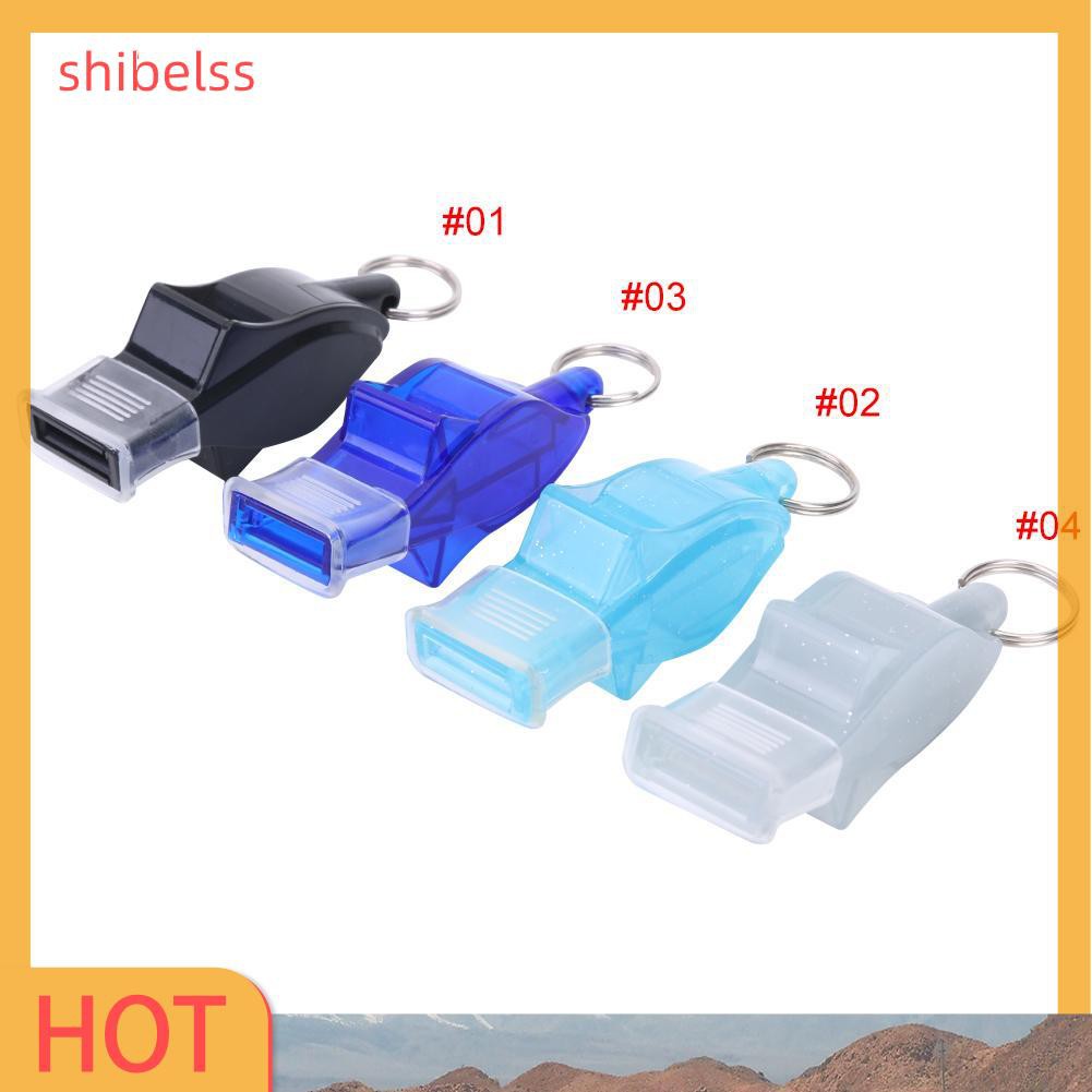 （ʚshibelss）Sports Soccer Basketball Referee Plastic Whistles Outdoor Survival Tools