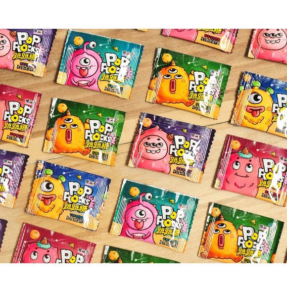 10 gói kẹo nổ pops rock phiên bản mới