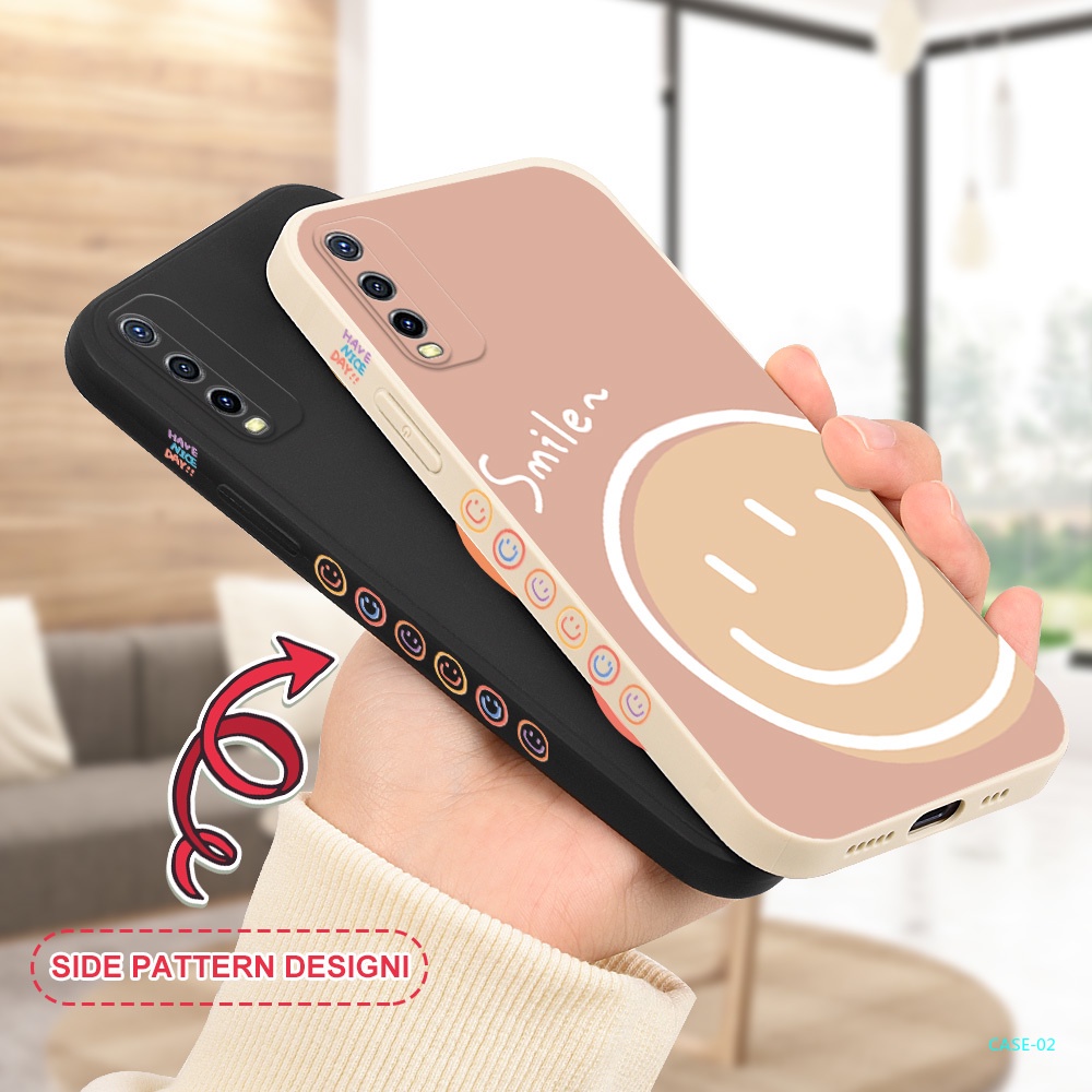 Ốp Điện Thoại Mềm Cho OPPO A53S OPPO A54 A55 A56 A74 A94 F19 Pro Reno 5F F1 Plus F3 Plus R9S Plus F7 F9 Pro #K018 Mặt Cười Dễ Thương