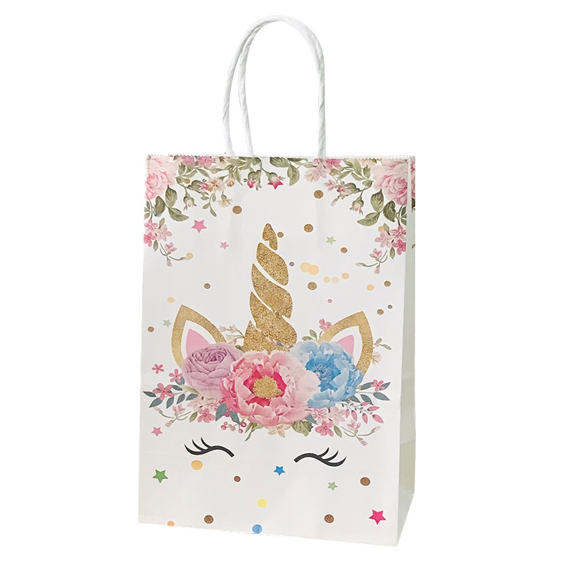 Túi Giấy Đựng Kẹo Bằng Da Bò In Hình Kỳ Lân Độc Đáo