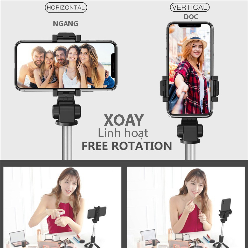 Gậy chụp ảnh tự sướng selfie L01s điều khiển bluetooth | WebRaoVat - webraovat.net.vn