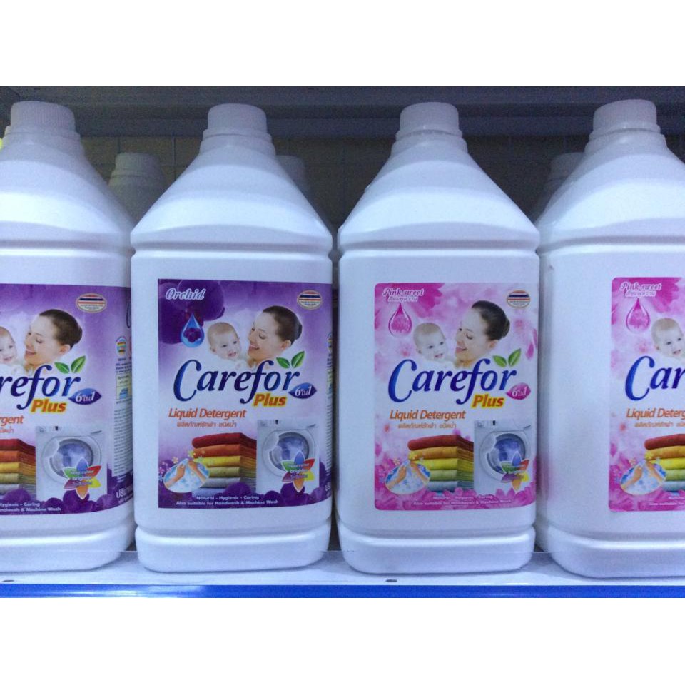 NƯỚC GIẶT XẢ 6in1 CAREFOR TÍM THÁI LAN 3500ml