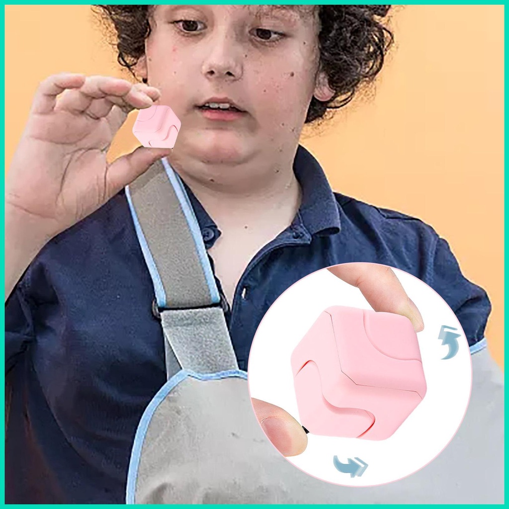 Con Quay Đồ Chơi Fidget Spinner HìNh KhốI Vuông, GiúP GiảM Stress