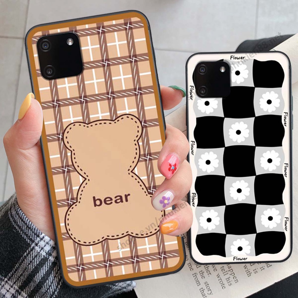 Ốp lưng Realme C11 ốp điện thoại LineBear, bé tóc xù, hoa siêu đẹp