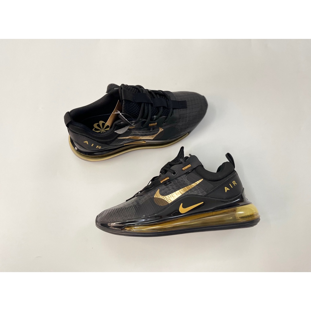 Giày Air Max 720 nam mới nhẹ bền gym thể thao (đen vàng)