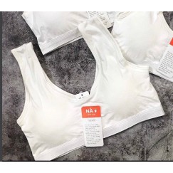 Áo bra học sinh màu trắng có mút đệm mỏng cho bé gái cấp 2 HOCSINH02