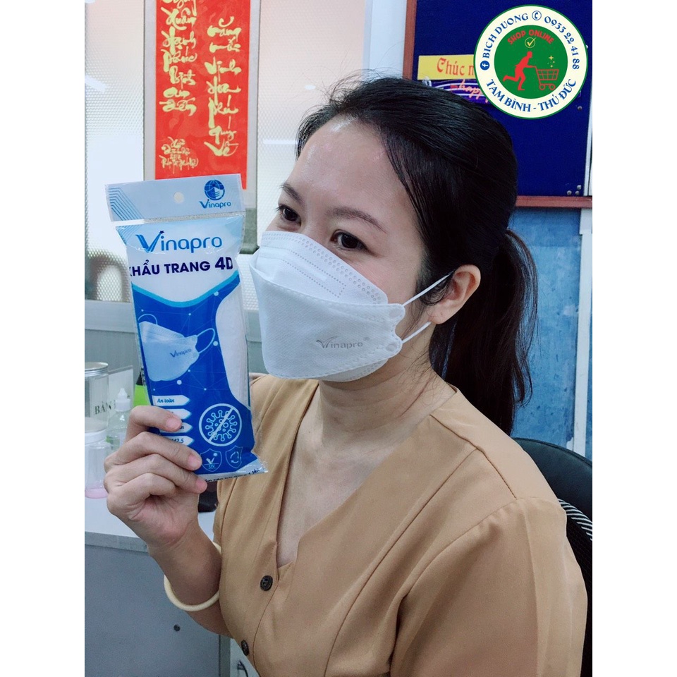 Thùng khẩu trang kháng khuẩn KF94 VINAPRO 4D