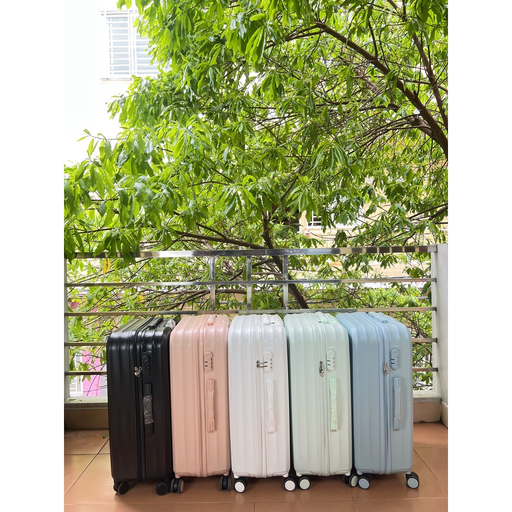 (Sale Rẻ) Vali kéo vali du lịch chống bể vỡ , trầy xước size 20/24/28 Màu pastel