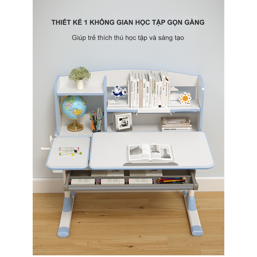 Bộ bàn học thông minh DRZ-7100  và ghế chống gù DRY-502