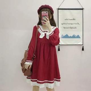 [có sẵn] Đầm / Váy babydoll thuỷ thủ