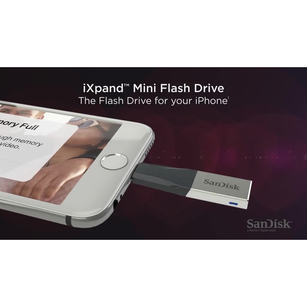 USB OTG Sandisk iXpand Mini cho Iphone, Ipad 128GB