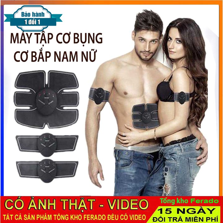 Máy tập cơ bụng cơ bắp 6 muí EMS Nam Nữ