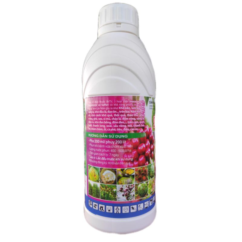 SIÊU SẠCH NẤM BỆNH Thuốc trừ bệnh cao cấp phổ rộng GRANDGOLD 80SC 1L hợp chất Hexaconazole