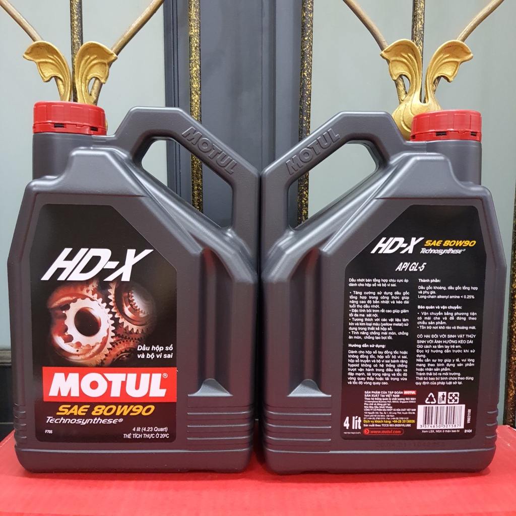 Nhớt Hộp Số Sàn ÔTô Và Hộp Số Xe Tay Ga Motul HD-X 80W-90 , Mã QR Chống Giả