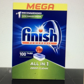 Viên rửa chén bát finish allin1 tổng hợp muối làm mềm và nước làm bóng )