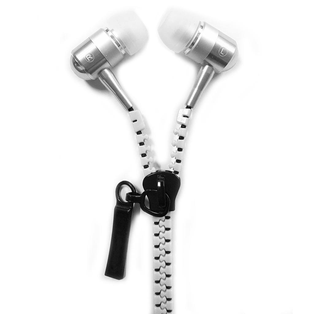 Tai nghe nhét tai Zipper (bạc)